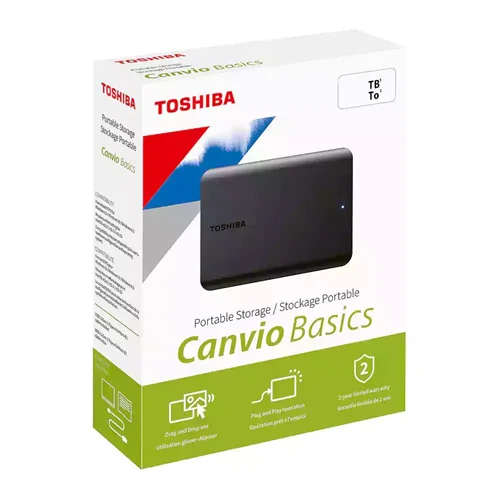 هارد اکسترنال توشیبا ظرفیت 2 ترابایت مدل Canvio Basics
